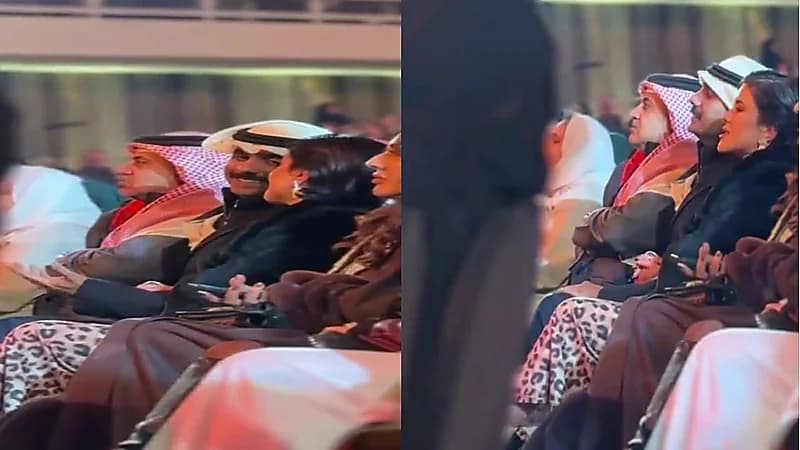 خالد الشاعر ونور الشيخ يتفاعلان برومانسية مع أغنية "ما كان الفراق".. فيديو