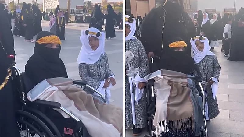 تسعينية تشارك بناتها وأحفادها الاحتفال بيوم التأسيس.. فيديو