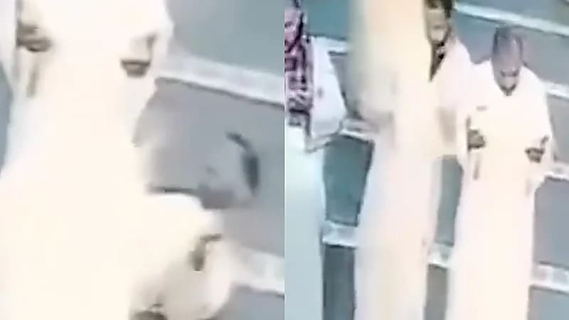 وفاة شاب وهو يؤدي صلاة التراويح بالمسجد  .. فيديو