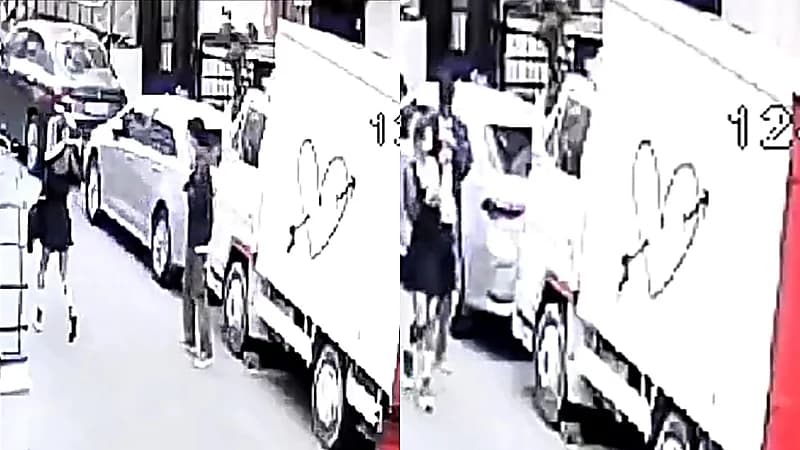 عاشقان يعبران عن حبهما باستخدام شاحنة وصاحبها يطالب بالتعويض! .. فيديو