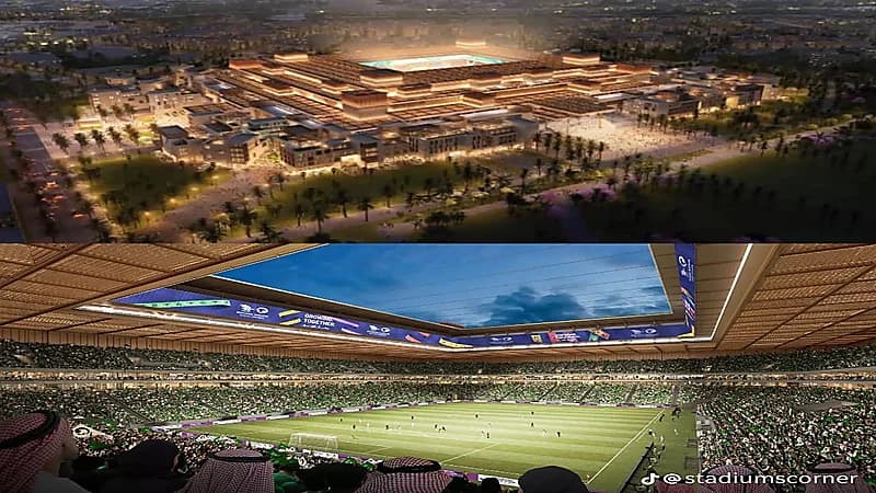 تطور أعمال البناء في مشروع ملعب وسط جدة.. صور