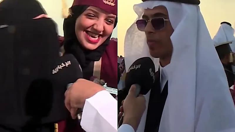 فرحة التخرج تغمر طلاب وطالبات جامعة جازان بدموع الفخر .. فيديو