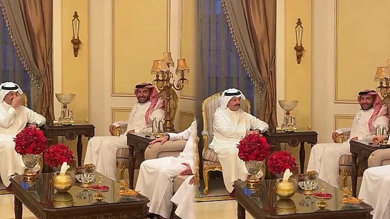 أمير عسير يزور يزيد الراجحي بقصره في الرياض ..فيديو