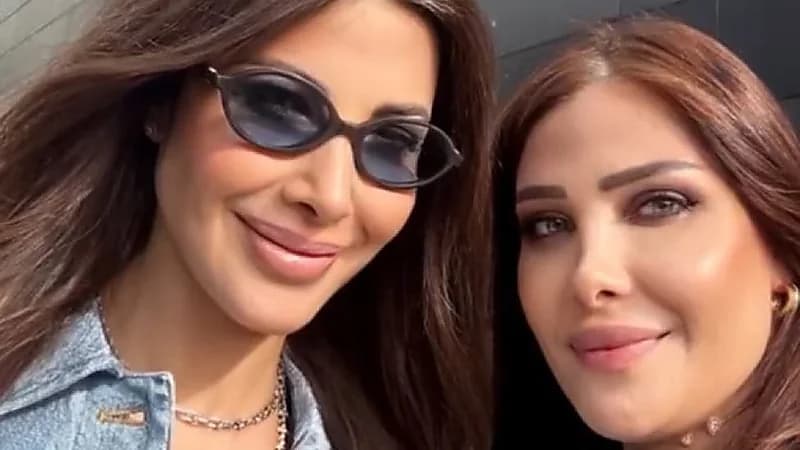 نانسي عجرم مع شقيقتها نادين في أحدث ظهور ..صورة