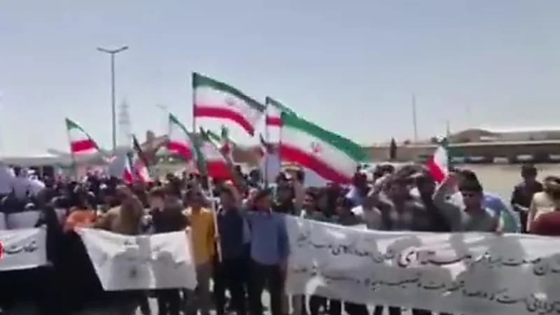 احتجاجات إيرانية اعتراضا على طلب أمريكا وقف تخصيب اليورانيوم ..فيديو