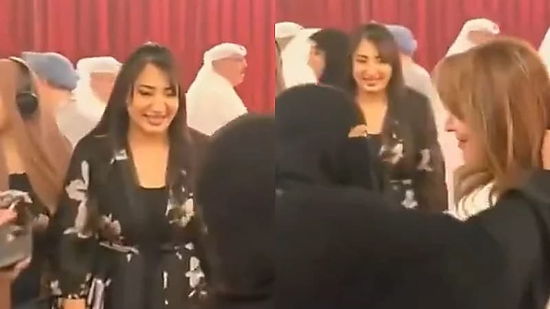 تواضع هدى حسين مع إحدى معجباتها يلفت الأنظار .. فيديو