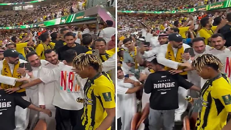 مشجع اتحادي لـ فواز الصقور : حلق شعرك .. فيديو