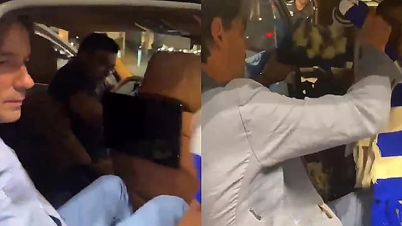 مشجع هلالي يهدي إنزاغي شال الهلال والأخير يرد .. فيديو