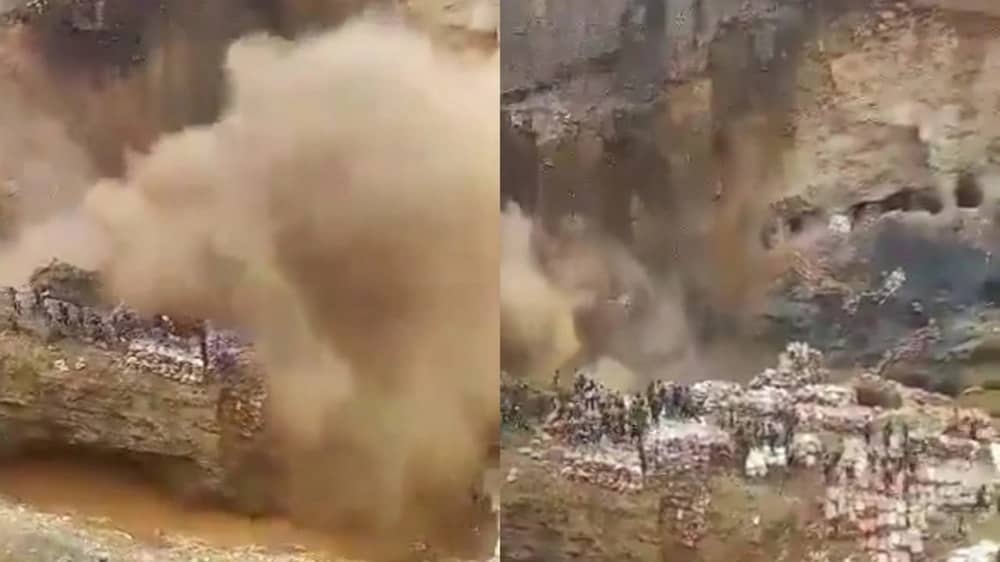انهيار أرضي يودي بحياة عشرات العمال في الكونغو .. فيديو