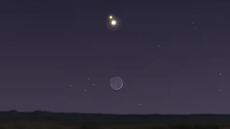 فلكية جدة: اقتران بين هلال القمر وكوكب زحل الجمعة المقبل