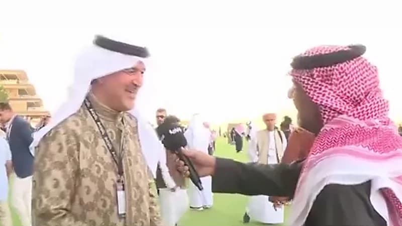 الأمير بندر الفيصل يعلق بطرافة على مزحة مراسل: اليوم كلنا معاريس .. فيديو