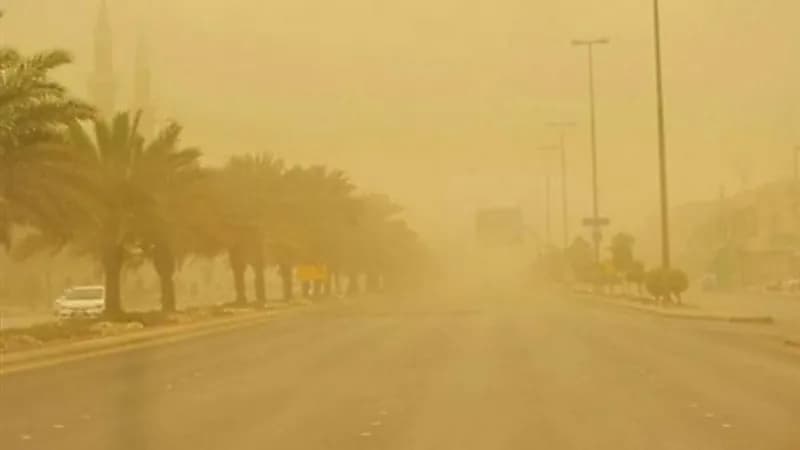 الأرصاد: عوالق تربية تؤدي إلى تدني الرؤية فى عدة مناطق بتبوك