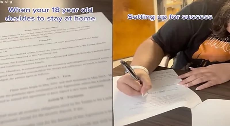 أم تجبر ابنتها على دفع إيجار غرفتها بالمنزل