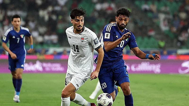 منتخب العراق يتعادل أمام الكويت .. فيديو