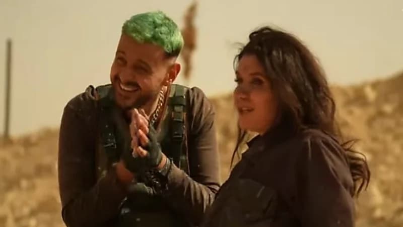 شاهد.. غادة عادل تعتدي بالضرب على رامز جلال بعد اكتشاف مقلب رامز موفي ستار