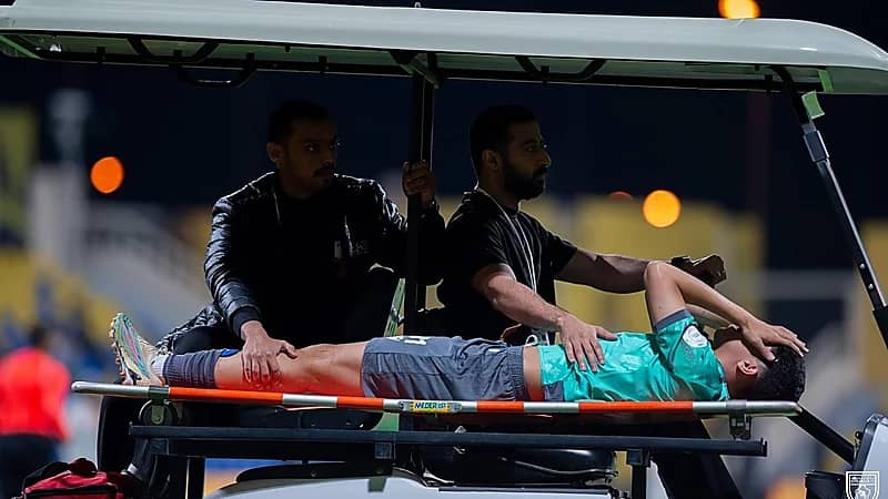 التعاون يعلن إصابة لاعبه بالرباط الصليبي