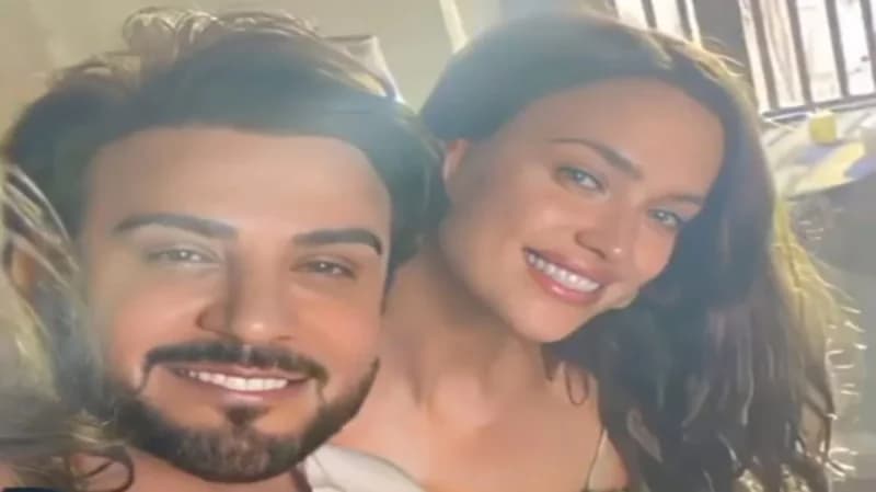 ماجد المهندس يظهر بملامح مختلفة مع ايرينا شايك