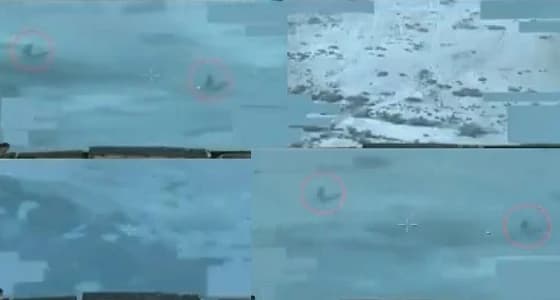 بالفيديو.. " التحالف " يستعرض لقطات من تدمير مواقع الحوثيين