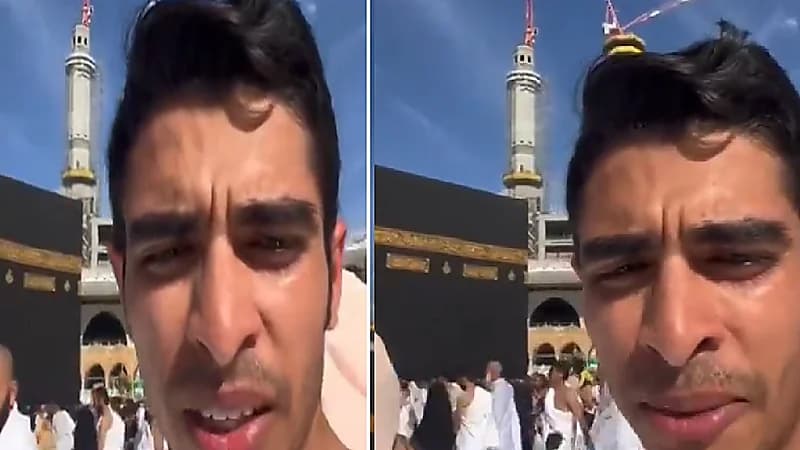 استياء من شاب يغني لأم كلثوم أمام الكعبة .. فيديو