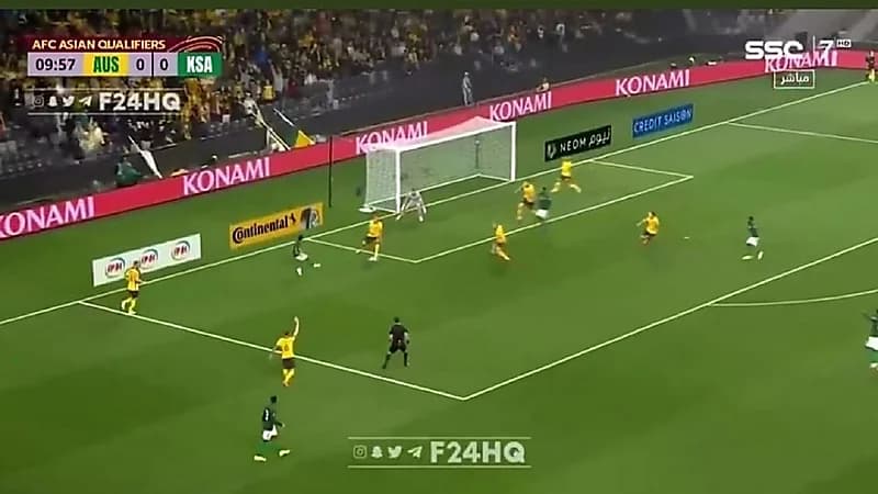 شاهد.. ضياع هدف أسطوري خلال مباراة الأخضر وأستراليا