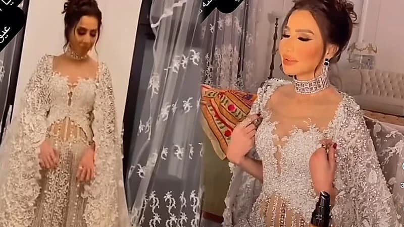 فستان زفاف يُعرض بسمة وهبة لهجوم حاد.. فيديو